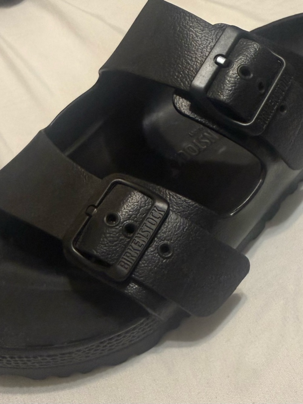 Birkenstock Black Two-Strap Slide Sandals - Picture 3 of 6